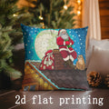 Christmas Cartoon Pillow Covers by Axyaa - Festive Home Decor for Sofa, Bedroom & Car