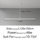Axyaa LED Long Pendant Lamp - Modern Minimalist Indoor Lighting
