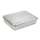Axyaa Stainless Steel Serving Tray with Lid, Rectangle Buffet Organizer & Food Storage