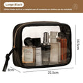 Axyaa Travel Toiletry Storage Bag: Portable PVC Organizer for Cosmetics, Toiletries & Makeup