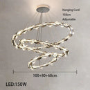 Circular Crystal Ceiling Light by Axyaa - Luxurious Living Room Decor