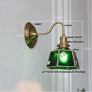 Axyaa Glass Brass Wall Sconce Light Fixture for Dining Living Bathroom Mirror