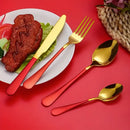 Axyaa Stainless Steel Christmas Tableware Set
