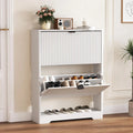 Axyaa 4-Drawer Shoe Cabinet with Adjustable Shelves