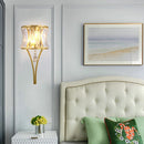 Axyaa Crystal Wall Lights: Modern Scandinavian Luxury for Bedroom, Living Room, and Hallway