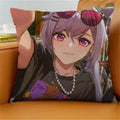 Axyaa Keqing Anime Cushion Cover Pillow Case for Home Sofa Bed Decor