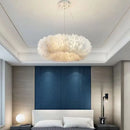Nordic Feather Chandelier Pendant Light by Axyaa: Modern, Warmth, Eye Protection