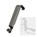 Axyaa Retractable Foldable Wall Mount Clothes Drying Rack - Punch-Free Holder