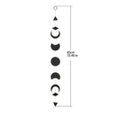 Axyaa Moon Phase Wall Hanging: Boho Wood Garland Room Decor for Living Room Bedroom Nursery