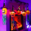 Halloween Glowing Pumpkin Ghosts Lights Set by Axyaa for Indoor and Outdoor Decor