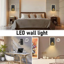 Axyaa LED Wall Lamp with Dual Control Switch, Rotatable Lamp Head for Indoor Lighting