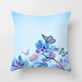 Axyaa Butterfly Flower Polyester Cushion Cover