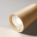 Axyaa Wooden Pendant Light: Adjustable LED Spotlight for Restaurant, Living Room, Bedroom