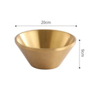 Axyaa Double Layer Stainless Steel V-Shaped Salad Bowl for Kitchen and Dining