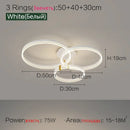 Axyaa Modern Luxury Nordic LED Living Room Lights Circular Fixtures