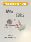 Axyaa Swing Arm LED Wall Lamp Cream Wind for Bedside Reading
