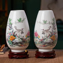 Axyaa Jingdezhen Ceramic Vase for Home Decor and Office Ornaments