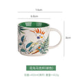 Axyaa Floral Bird Ceramic Mug 450ml Large Breakfast Tea Coffee Cup Business Gift Mug