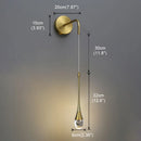 Axyaa Crystal Wall Lamp LED Modern Lighting for Living Bedroom, Stairway, Aisle, & More
