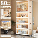 Axyaa 80cm Folding Wardrobe: Large Capacity Clothes & Blankets Organizer