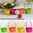 Axyaa Hand-Woven Flower Storage Baskets: 3 Shapes for Shopping & Storage