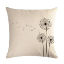 Axyaa Linen Pillowcase: Soft Printed Cover for Sofa, Car, or Home Décor