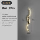 Axyaa LED Wall Light: Modern Long Strip for Bedroom and Living Room