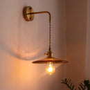 Axyaa Glass Copper LED Wall Lights for Home Decoration Restaurant Living Room