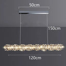 Axyaa Crystal Chandelier Pendant Light for Living Room and Dining Room