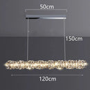 Axyaa Crystal Chandelier Pendant Light for Living and Dining Room
