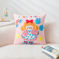 Axyaa Cartoon Embroidered Pillowcase Set for Kids Room Decor