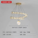 Axyaa Circular Crystal Ceiling Chandelier for Bedroom and Living Room