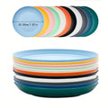 Axyaa Plastic Tray Set for Camping Picnic Kitchen, Microwave & Dishwasher Safe