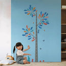 Nordic Kids Height Wall Stickers by Axyaa - Cute Cartoon Measuring Instrument for Bedroom