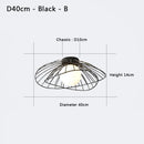 Industrial Ceiling Light Axyaa Straw Hat Glass Ball Lamp Nordic Creative Black or Gold