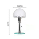 Axyaa Minimalist LED Glass Desk Lamp for Bedroom, Study, and Living Room
