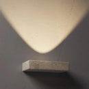 Axyaa Yellow Travertine LED Sconce Modern Minimalist Wall Light for Bedroom Bar Hotel
