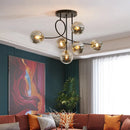 Axyaa Luxury Magic Bean Glass Chandelier Pendant Light LED for Home Decor