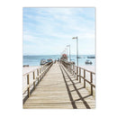 Axyaa Seagull Beach Boat Canvas Art Print for Living Room Decor