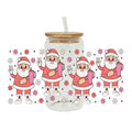 Axyaa Christmas Water Bottle with Lid & Straw | Festive Holiday Decor & Reusable Cup