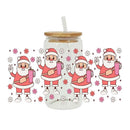Axyaa Christmas Water Bottle with Lid & Straw | Festive Holiday Decor & Reusable Cup