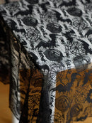 Axyaa Bat Lace Table Runner Cobweb Tablecloth Gothic Halloween Dining Decor