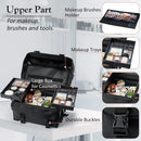 Axyaa Makeup Artist Wheeled Travel Case - 2in1 Professional Cosmetic Organizer