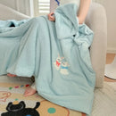 Axyaa Winter Warm Embroidered Lamb Wool Blanket