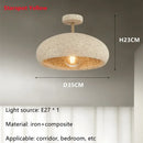 Axyaa LED Ceiling Pendant Light: Elegant Wabi Sabi Chandelier for Home Decor