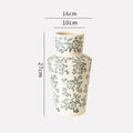 Ceramic Blue White Porcelain Vase for Home Decoration by Axyaa