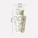 Ceramic Blue White Porcelain Vase for Home Decoration by Axyaa