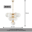 Axyaa Retro French Circle Chandelier for Luxury Living Room Lighting
