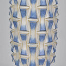 Axyaa Prismatic Blue Ceramic Table Lamp for Creative Living Room Lighting
