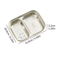 Axyaa 304 Stainless Steel Dinner Plate - Large Capacity, Durable, for Kids & Students